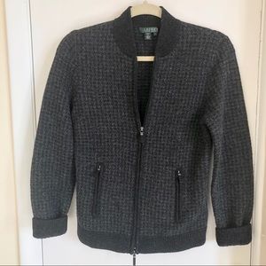 Ralph Lauren Lambswool Equestrian Sweater/Jacket